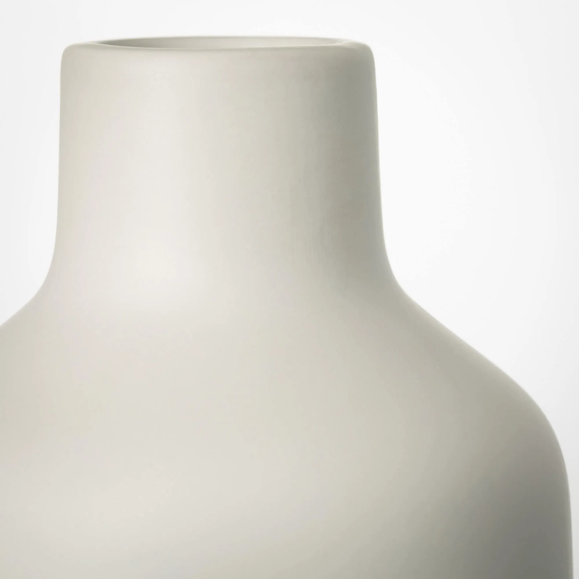 Matte White Bottle Vase