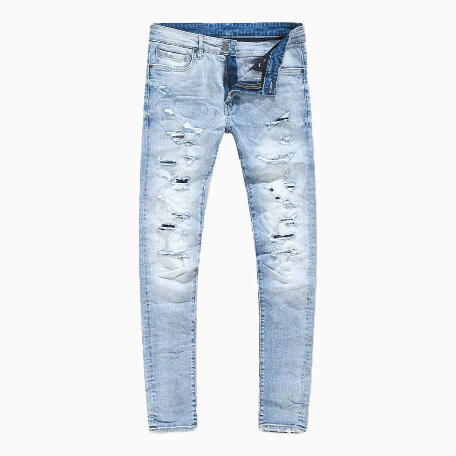 Men's Crushed And Rolled Ross Skinny Denim Pant