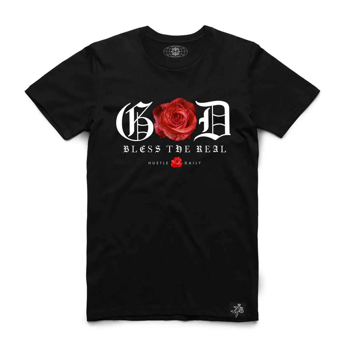 OE ROSE GOLD BLESS TEE BLACK