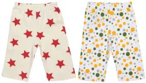 Organic Cotton Baby Pants GOTS (2 pack, Star/Dot)