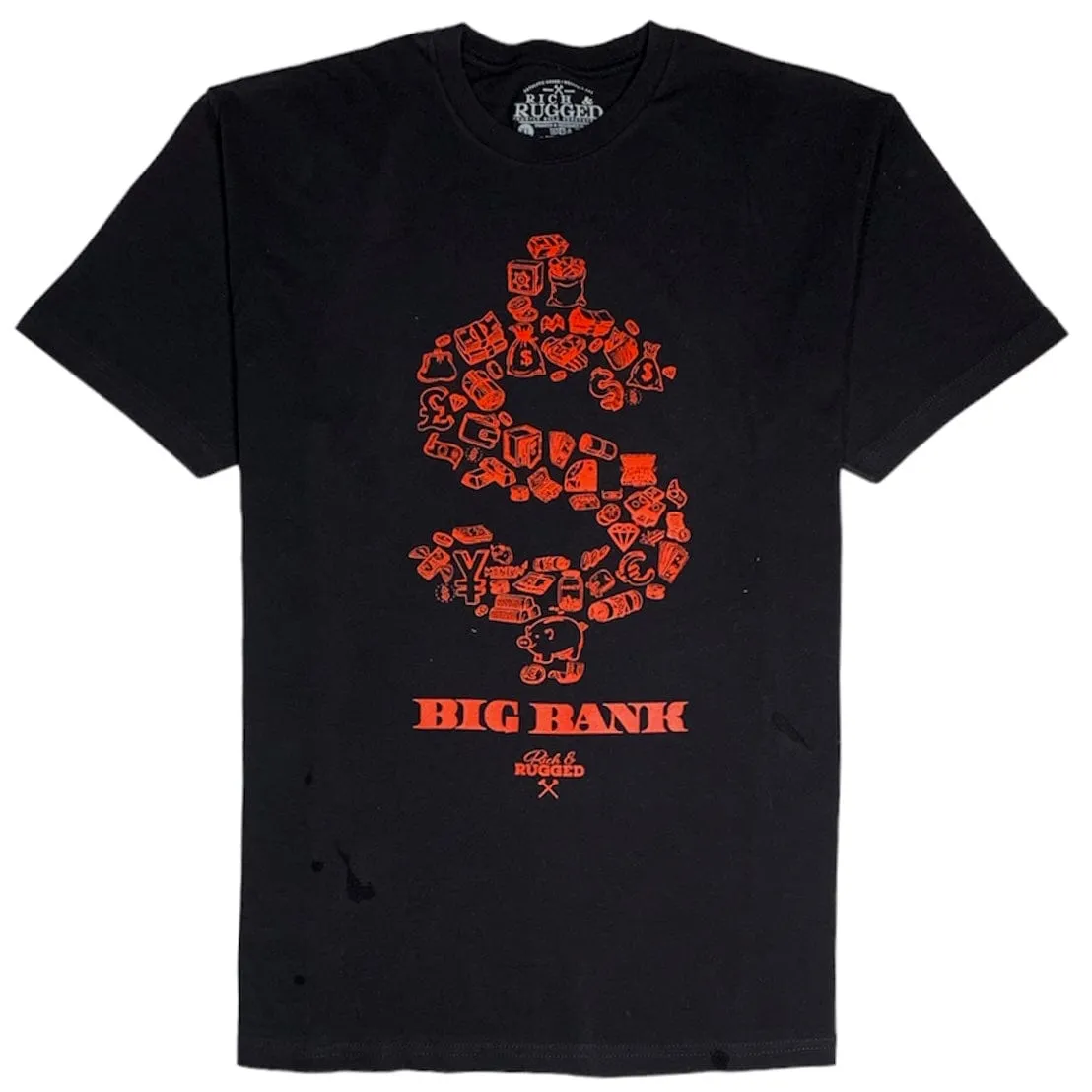 Rich & Rugged Big Bank T-Shirt (Black) - RRBBABLK