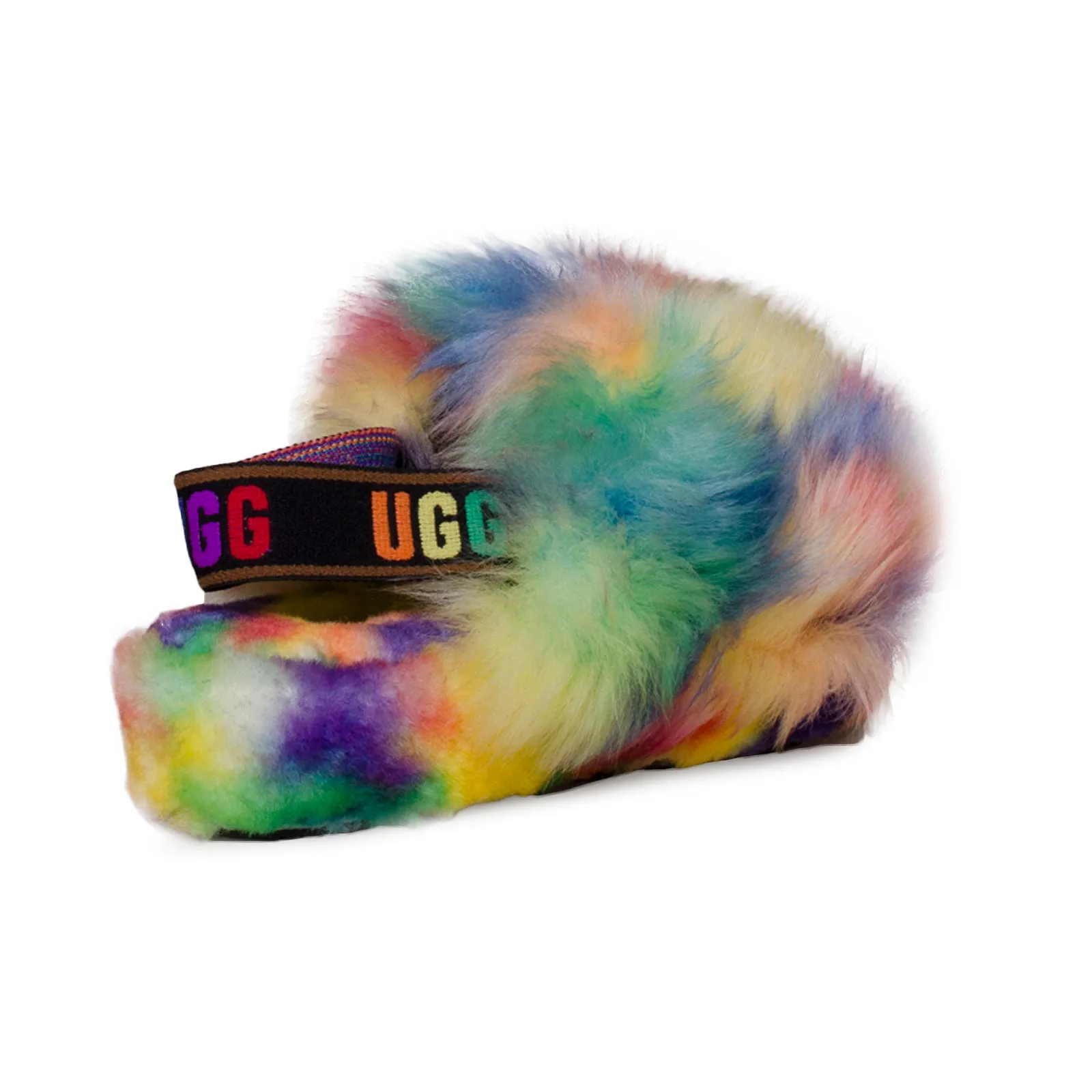 UGG Fluff Yeah Pride Rainbow Slippers - Women's