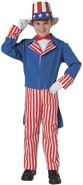 Uncle Sam, Child Kids Boys Costume Small, Medium