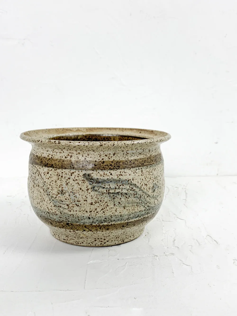 Vintage Speckled Earth Tone Studio Pottery