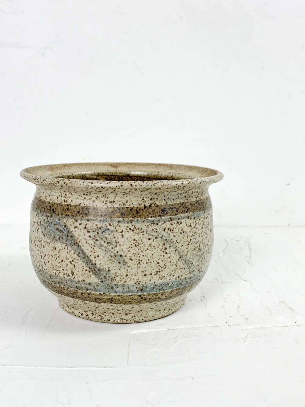 Vintage Speckled Earth Tone Studio Pottery