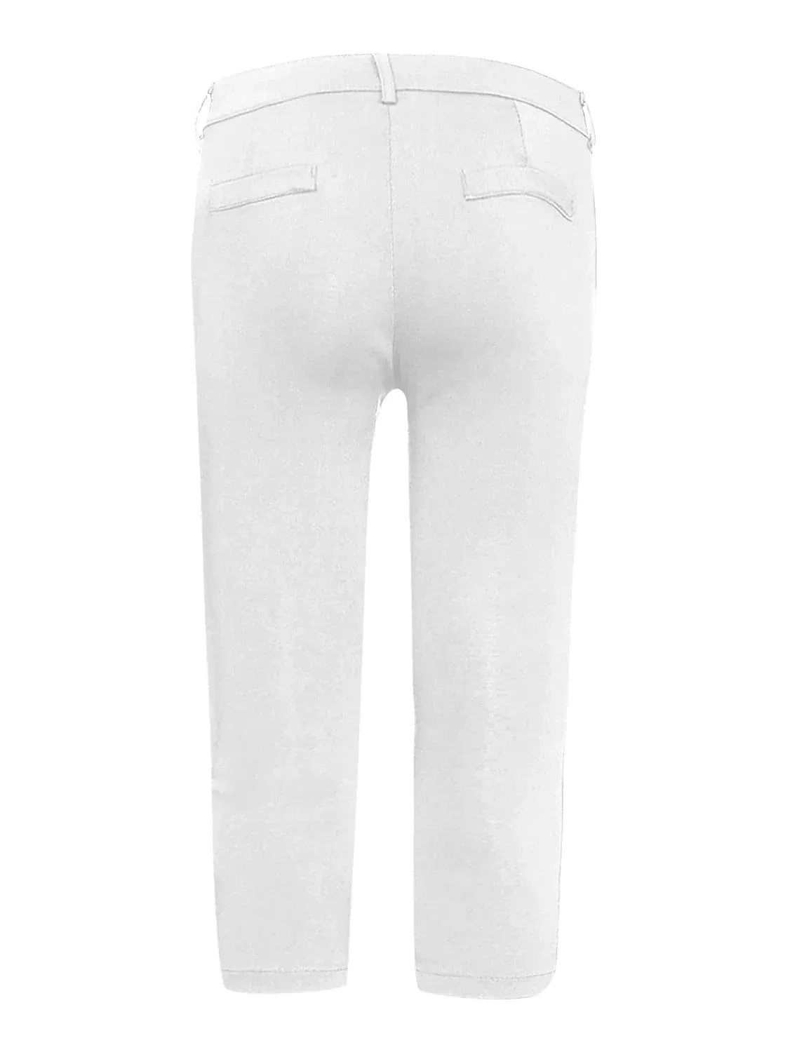 Women's Luxe Faux Linen Capri Pants in 5 Colors, Sizes S-XXL