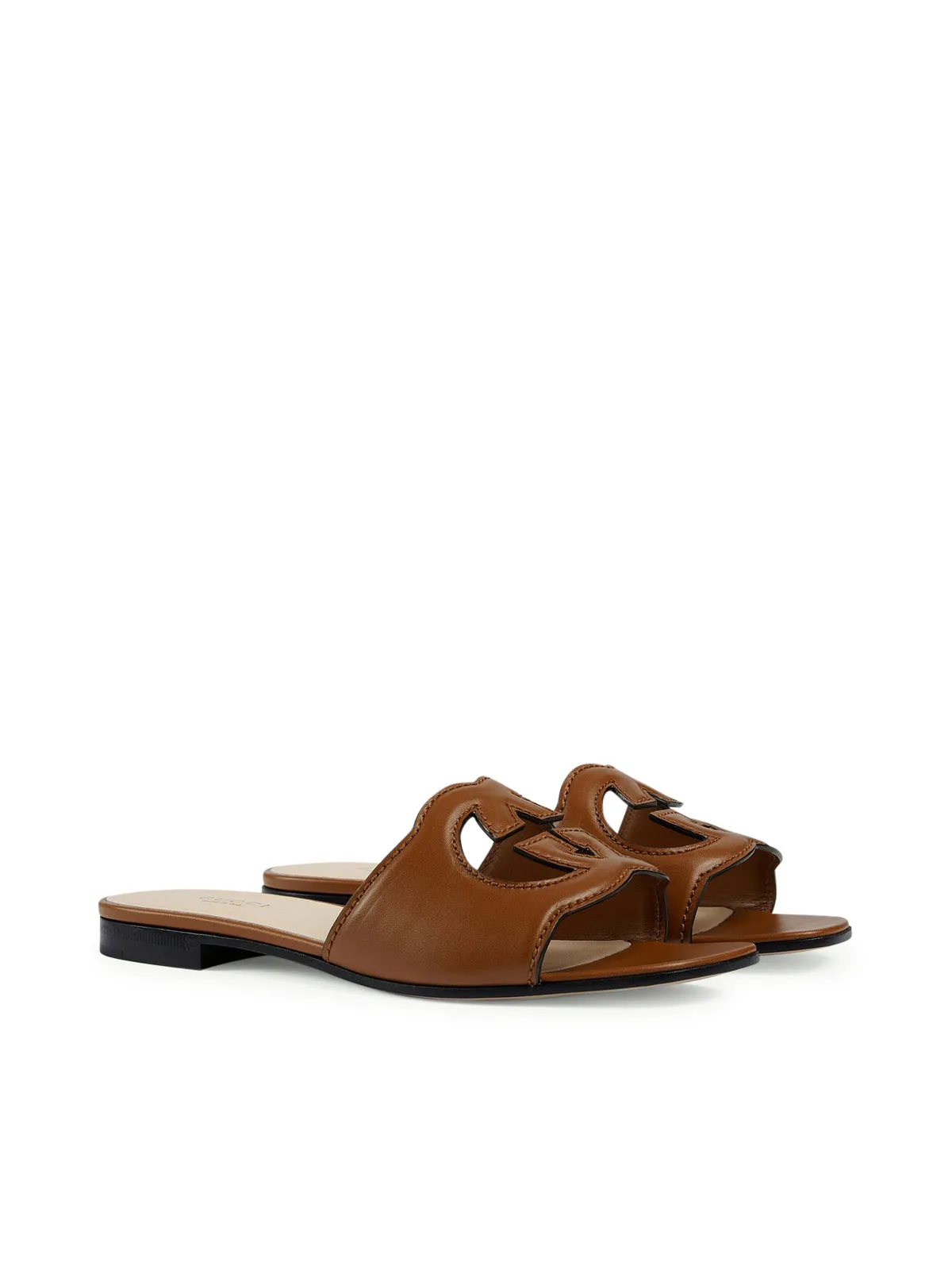 Women`s slider sandal with GG cut-out detail